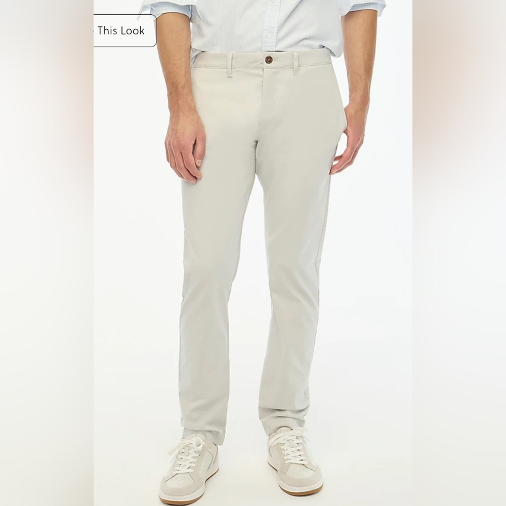 NWT $118 J.Crew Flex TruTemp Thermal Comfort Mens Size 32x34